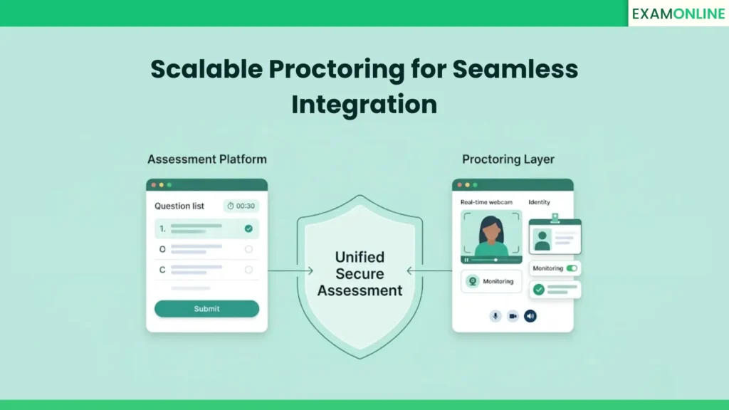 How Proctoring Tool Integration Enhances Exam Security 2 Integrated Proctoring Built for End-to-End Assessment Security