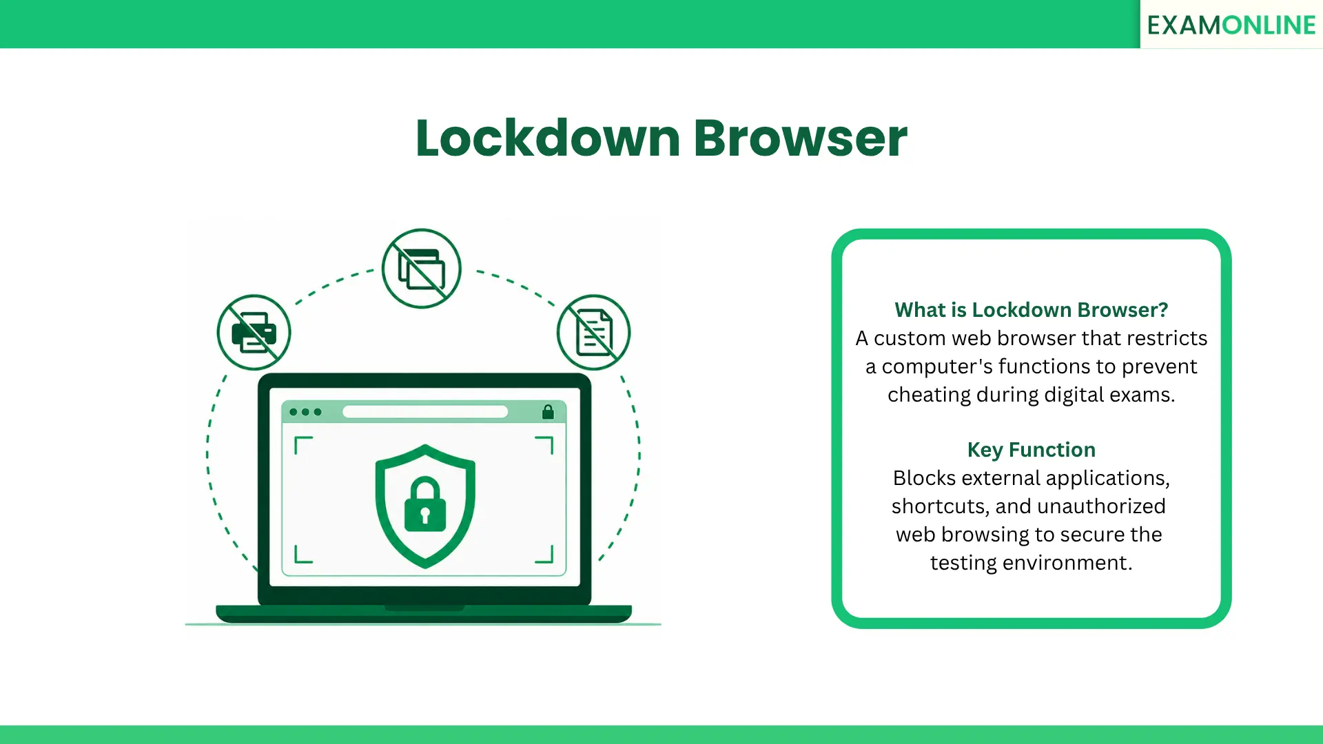Lockdown Browser Meaning and Definition | ExamOnline