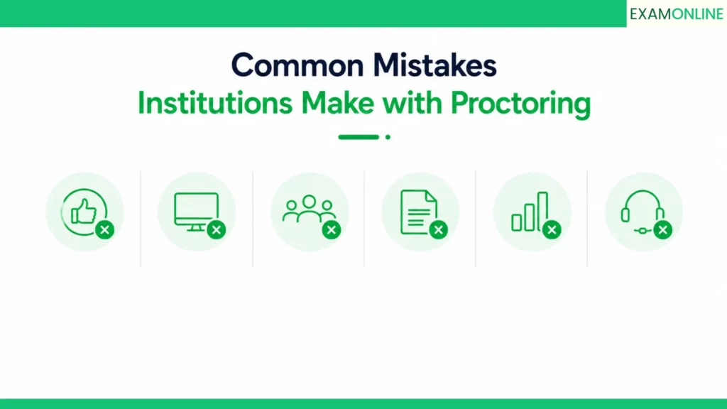 Online Exam Proctoring: A Guide for Institutions 4 Common mistakes institutions make with proctoring