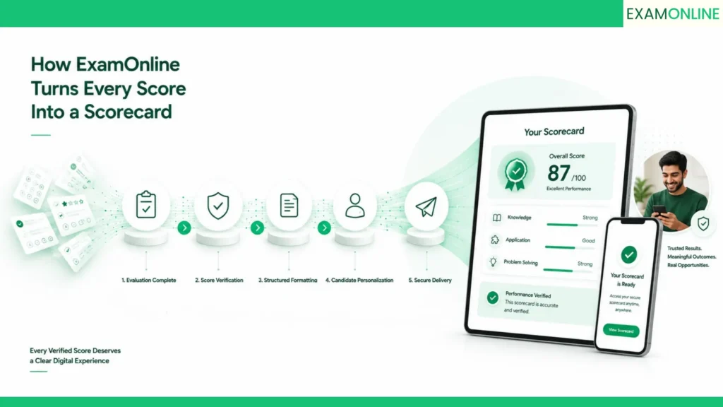Exam Result Processing: From Score To Scorecard 6 How Exam-online Turns Every Score Into a Scorecard