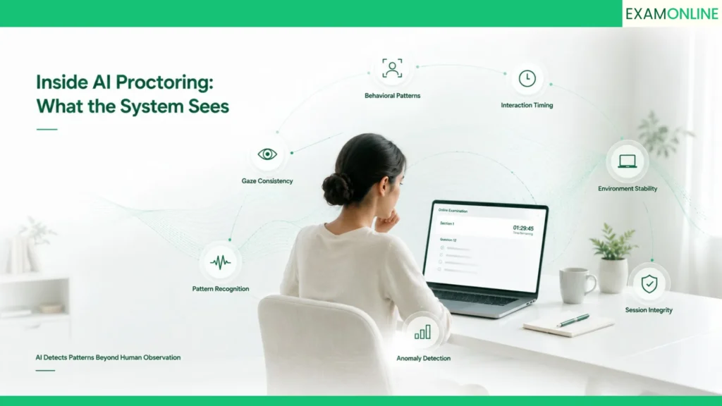 Online Exam Proctoring: From Live Test To Verified Score 4 Inside AI Proctoring: What the System Sees