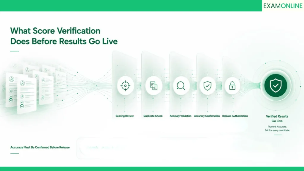 Exam Result Processing: From Score To Scorecard 3 What Score Verification Does Before Results Go Live