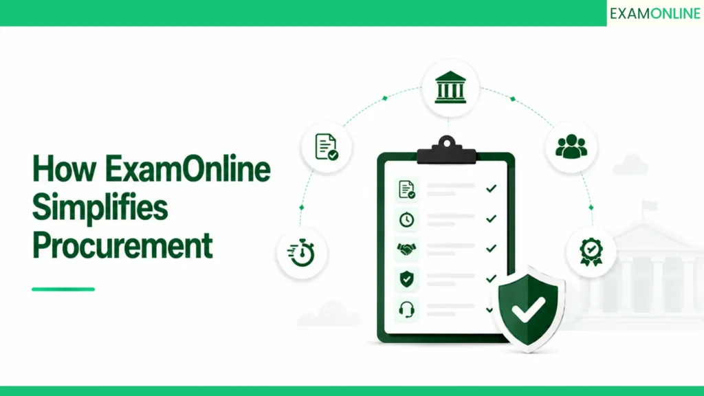 AI Proctoring For Exams: A Procurement Guide 7 how examonline simplifies procurement