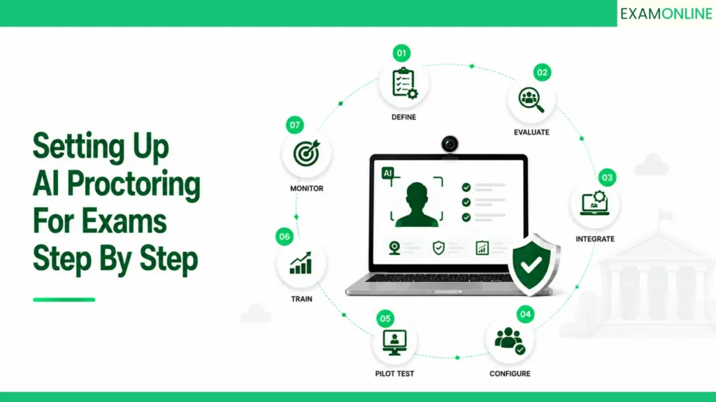AI Proctoring For Exams: HR Assessment Guide 4 Setting Up AI Proctoring For Exams Step By Step